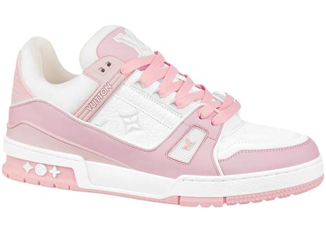 louis vuitton trainer pink rose|luxury pink lv trainers.